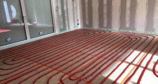 Installation d'un plancher chauffant dans une maison neuve